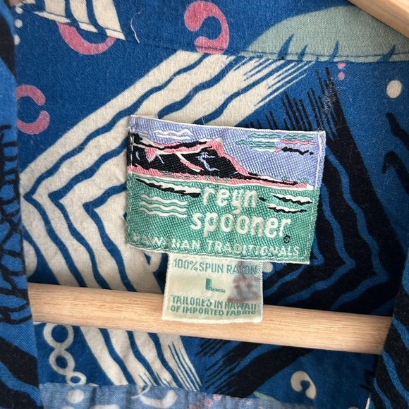 Reyn Spooner vintage 90’s Aloha Surfer Hawaiian Shirt Large - Picture 6 of 9